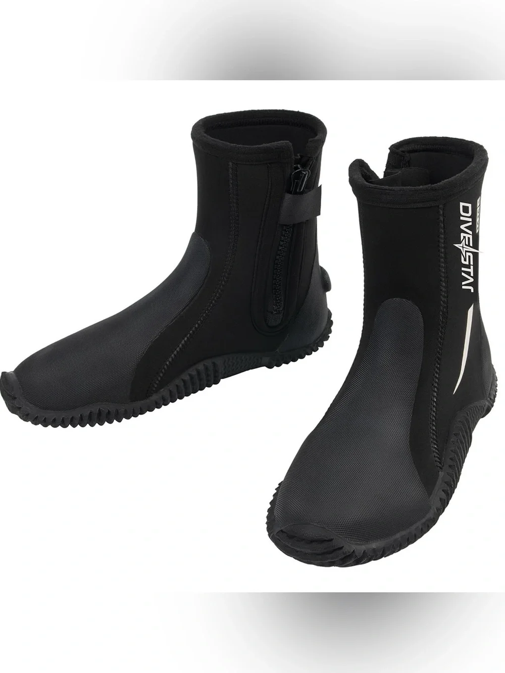 Women’s 5mm Neoprene Dive Boots Black Size 5